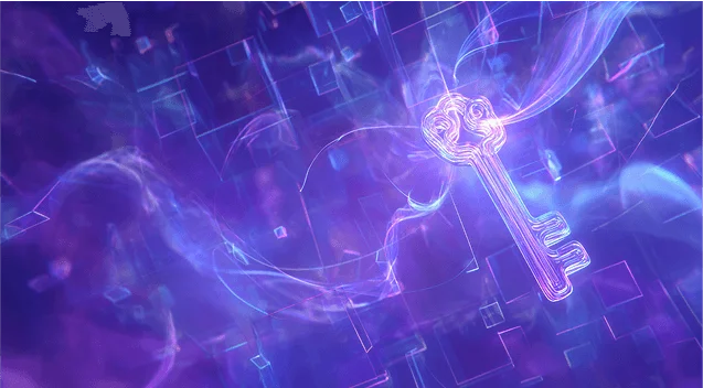 abstract geometric shapes and light trails