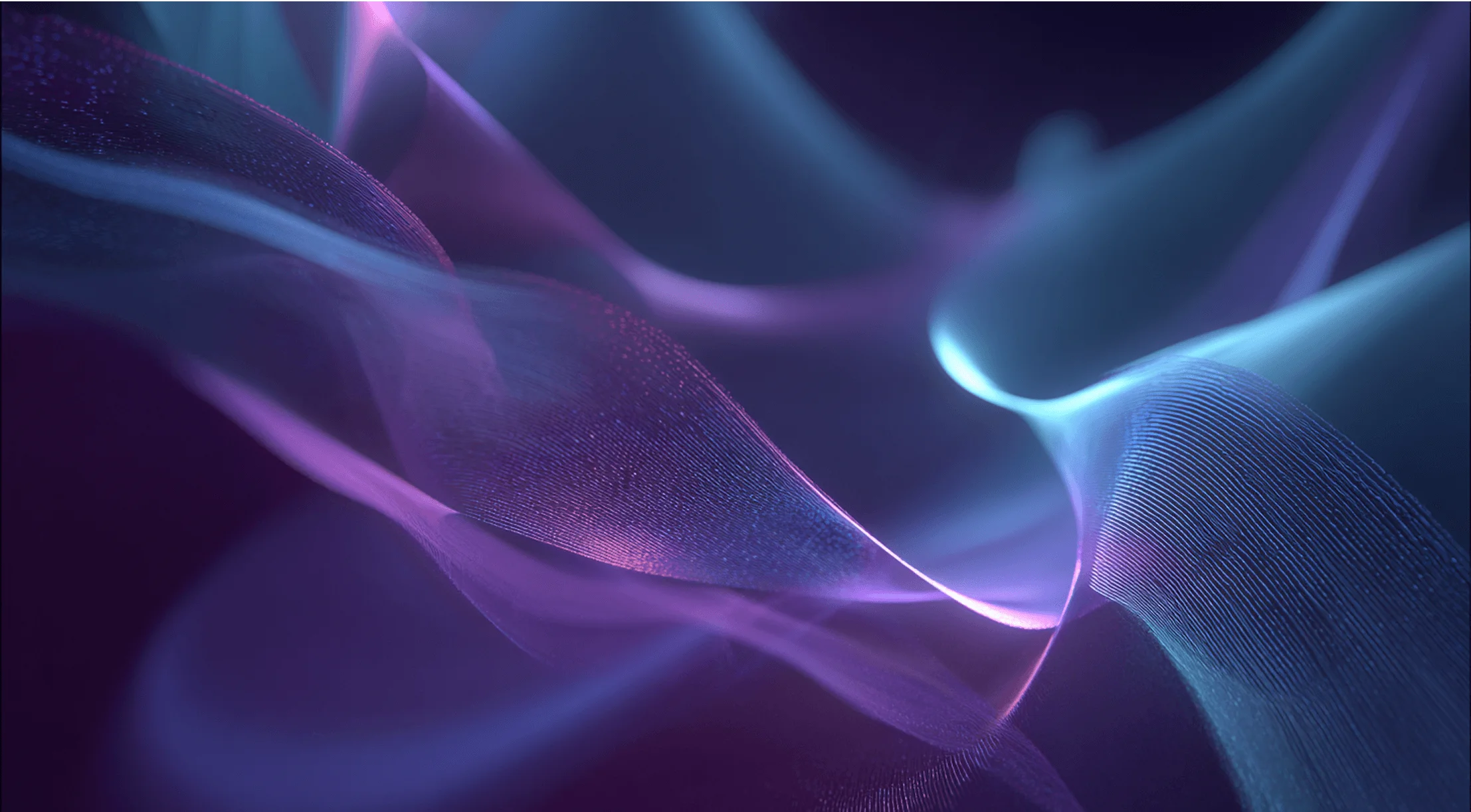 digital art with glowing purple and blue waves